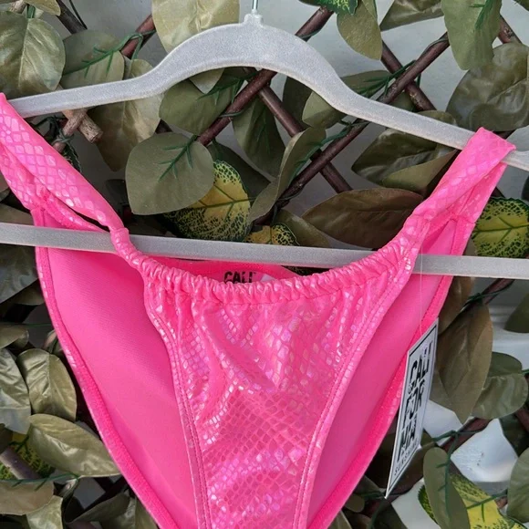 Shimmer Print Bikini Bottoms - Picture 3 of 7